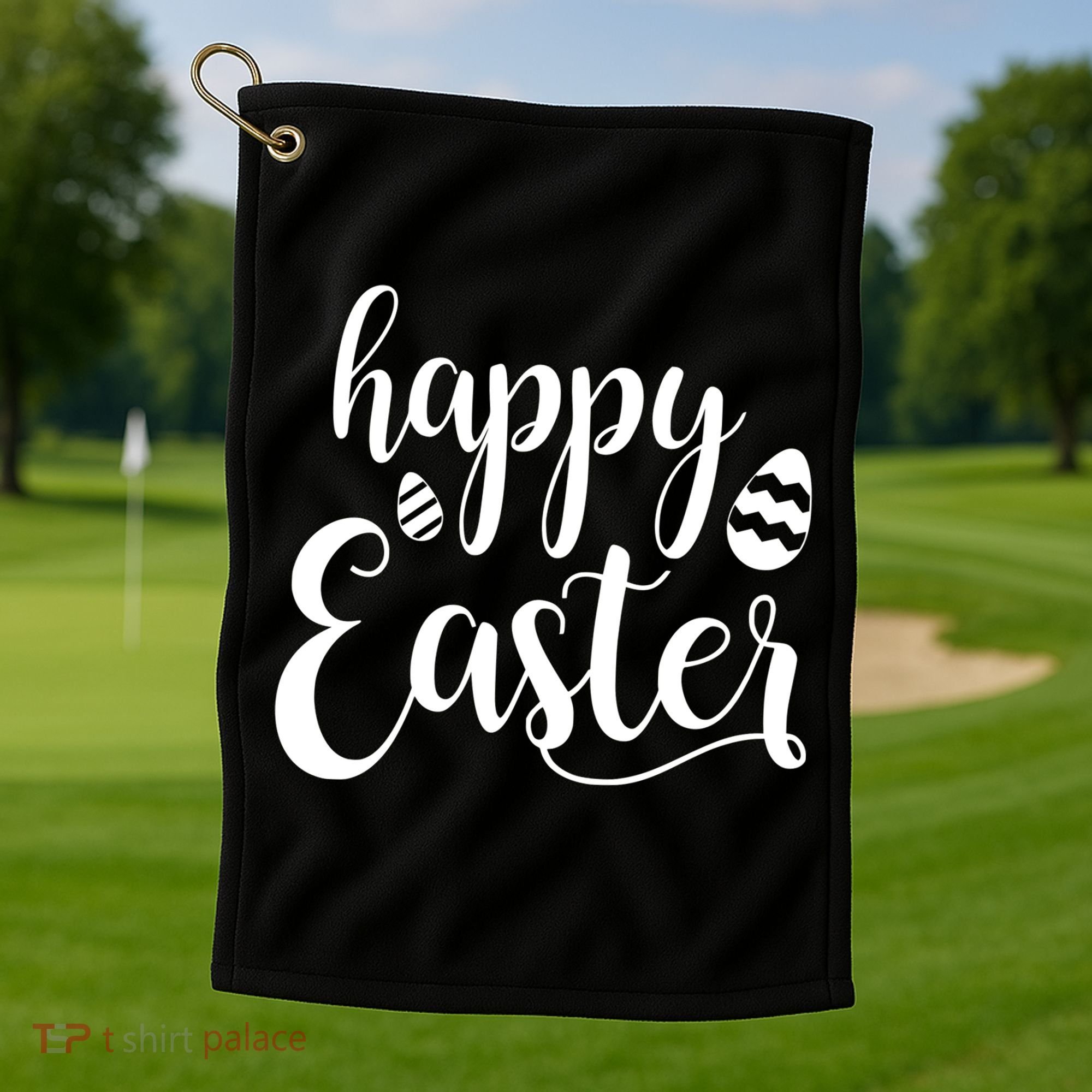 Happy Easter Holiday Golf Towel