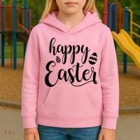 Happy Easter Holiday Kids Hoodie thumb 3