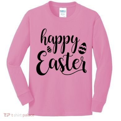 Happy Easter Holiday Kids Long Sleeve Shirt