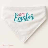 Hoppy Easter Holiday USA-Made Doggie Bandana thumb 0