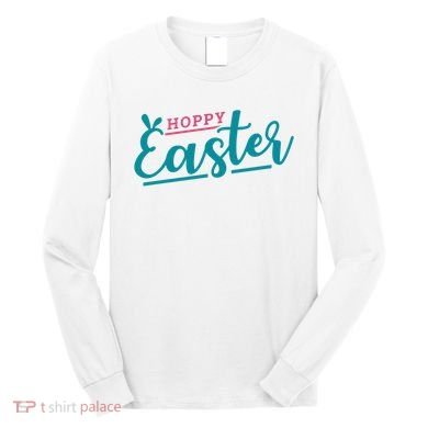 Hoppy Easter Holiday Long Sleeve Shirt
