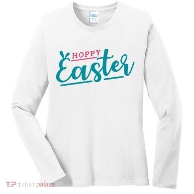 Hoppy Easter Holiday Women's Long Sleeve Shirt