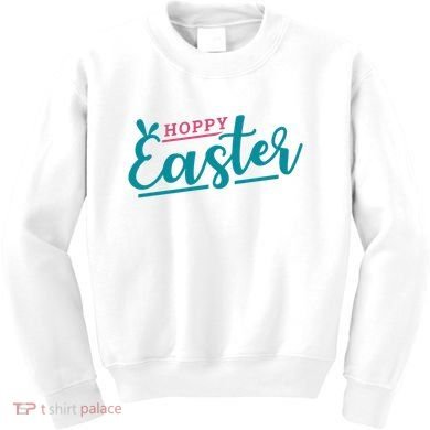 Hoppy Easter Holiday Kids Sweatshirt