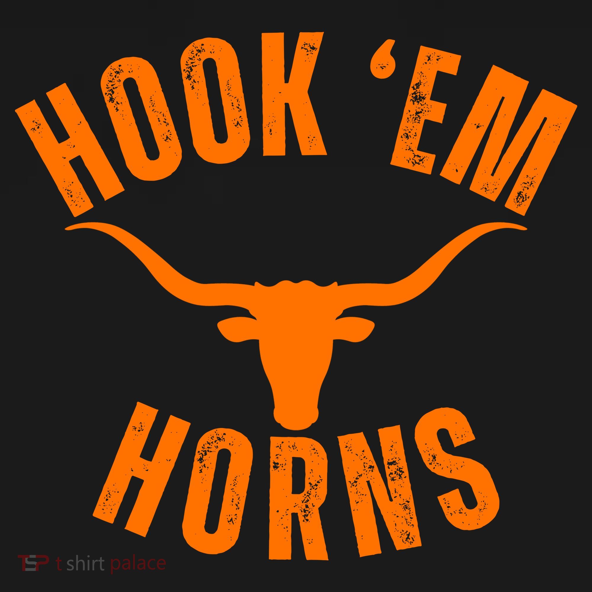Hook Em Horns Texas Bull Head Apron