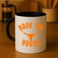 Hook Em Horns Texas Bull Head Coffee Mug thumb 4