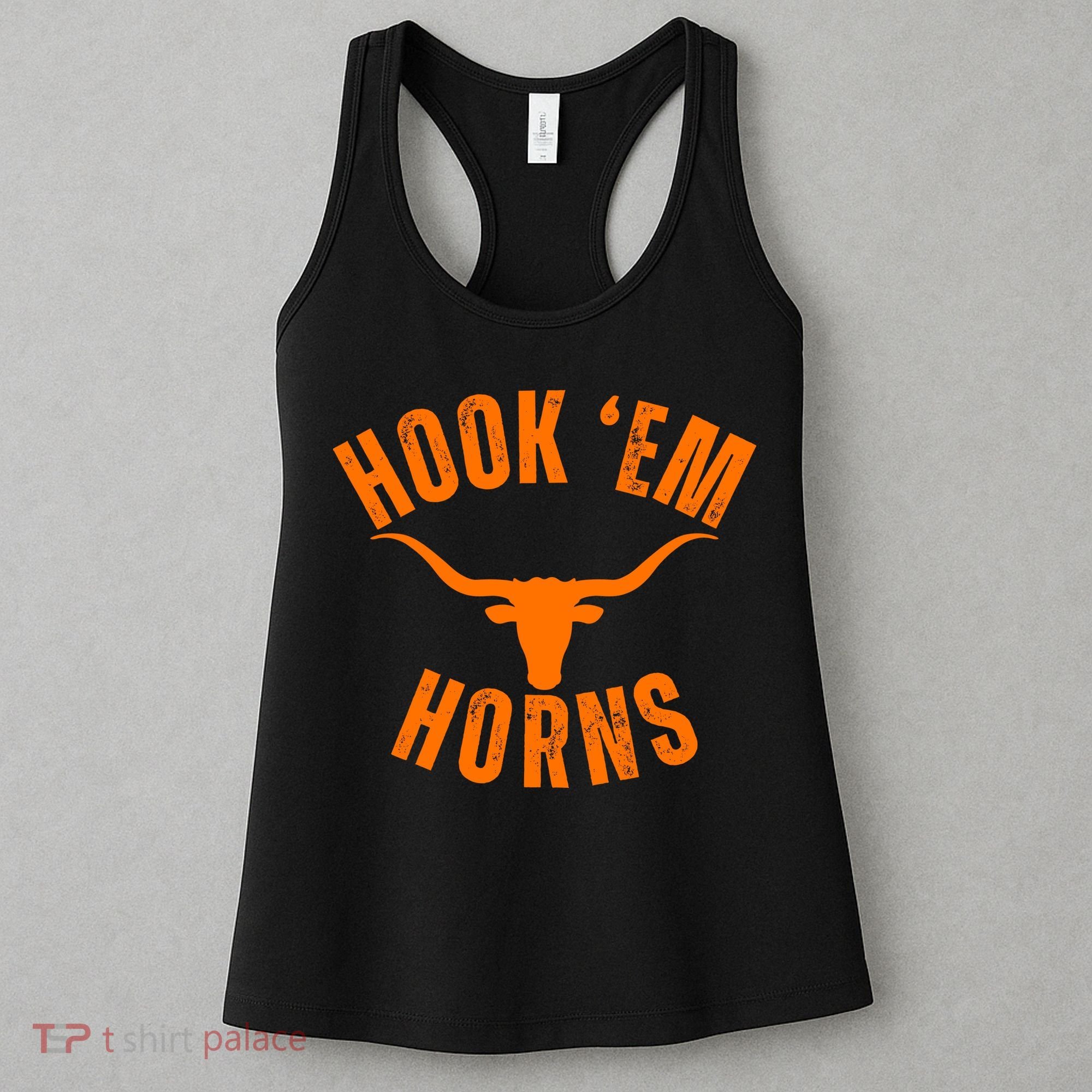 Hook Em Horns Texas Bull Head Women's Tank Top