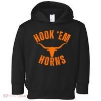 Hook Em Horns Texas Bull Head Toddler Hoodie thumb 0