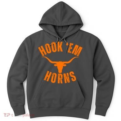 Hook Em Horns Texas Bull Head Hoodie