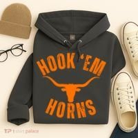 Hook Em Horns Texas Bull Head Hoodie thumb 4