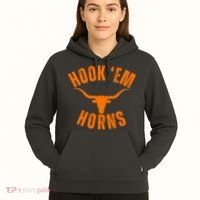 Hook Em Horns Texas Bull Head Hoodie thumb 5