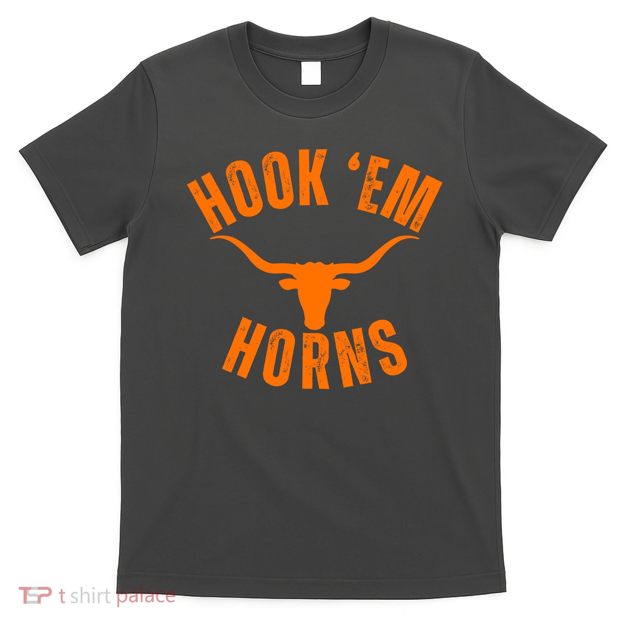 Hook Em Horns Texas Bull Head T-Shirt