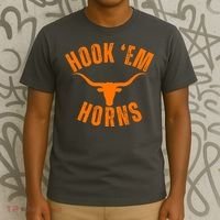 Hook Em Horns Texas Bull Head T-Shirt thumb 3