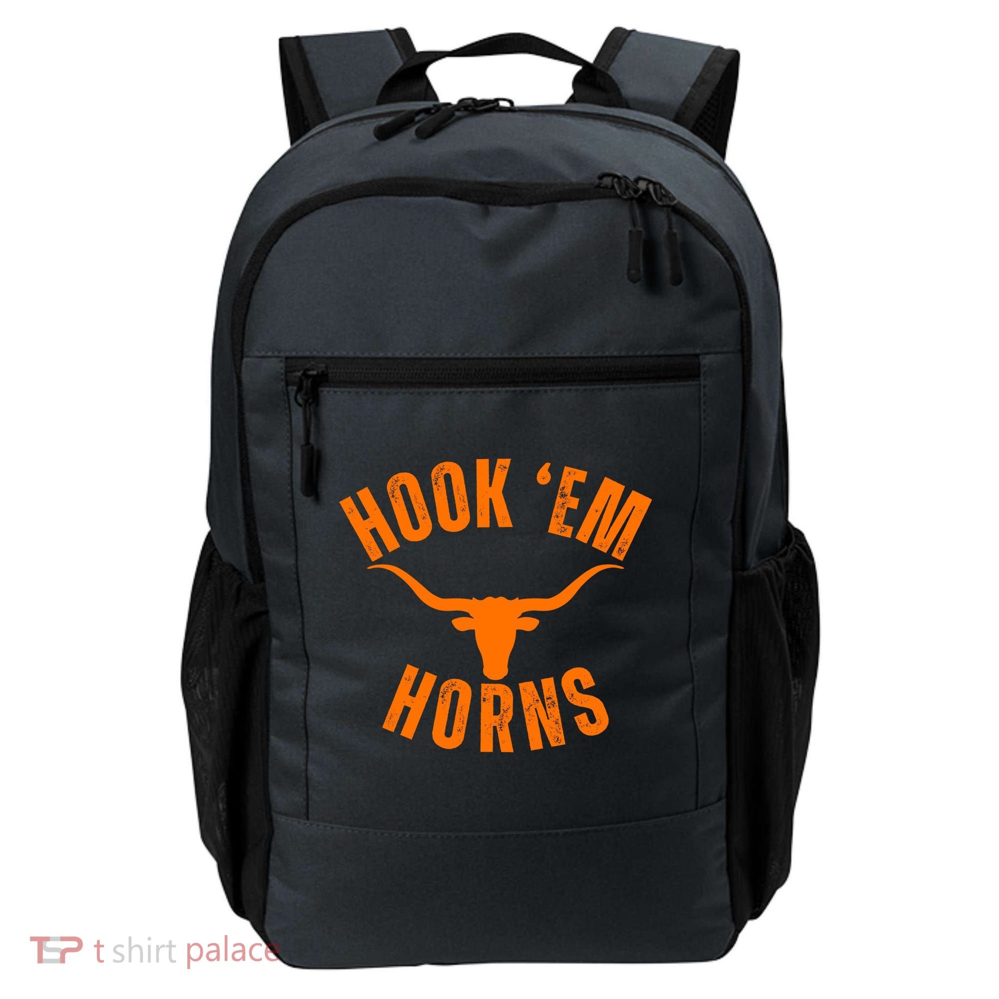 Hook Em Horns Texas Bull Head Backpack