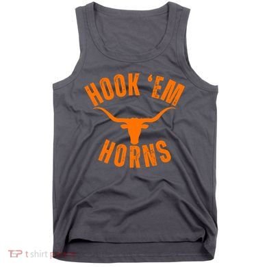 Hook Em Horns Texas Bull Head Tank Top
