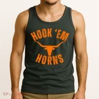Hook Em Horns Texas Bull Head Tank Top thumb 3