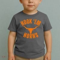 Hook Em Horns Texas Bull Head Toddler T-Shirt thumb 2