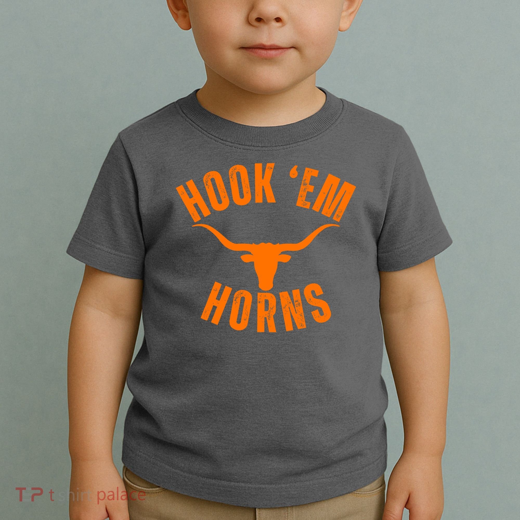 Hook Em Horns Texas Bull Head Toddler T-Shirt