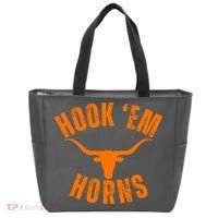 Hook Em Horns Texas Bull Head Tote Bag thumb 0