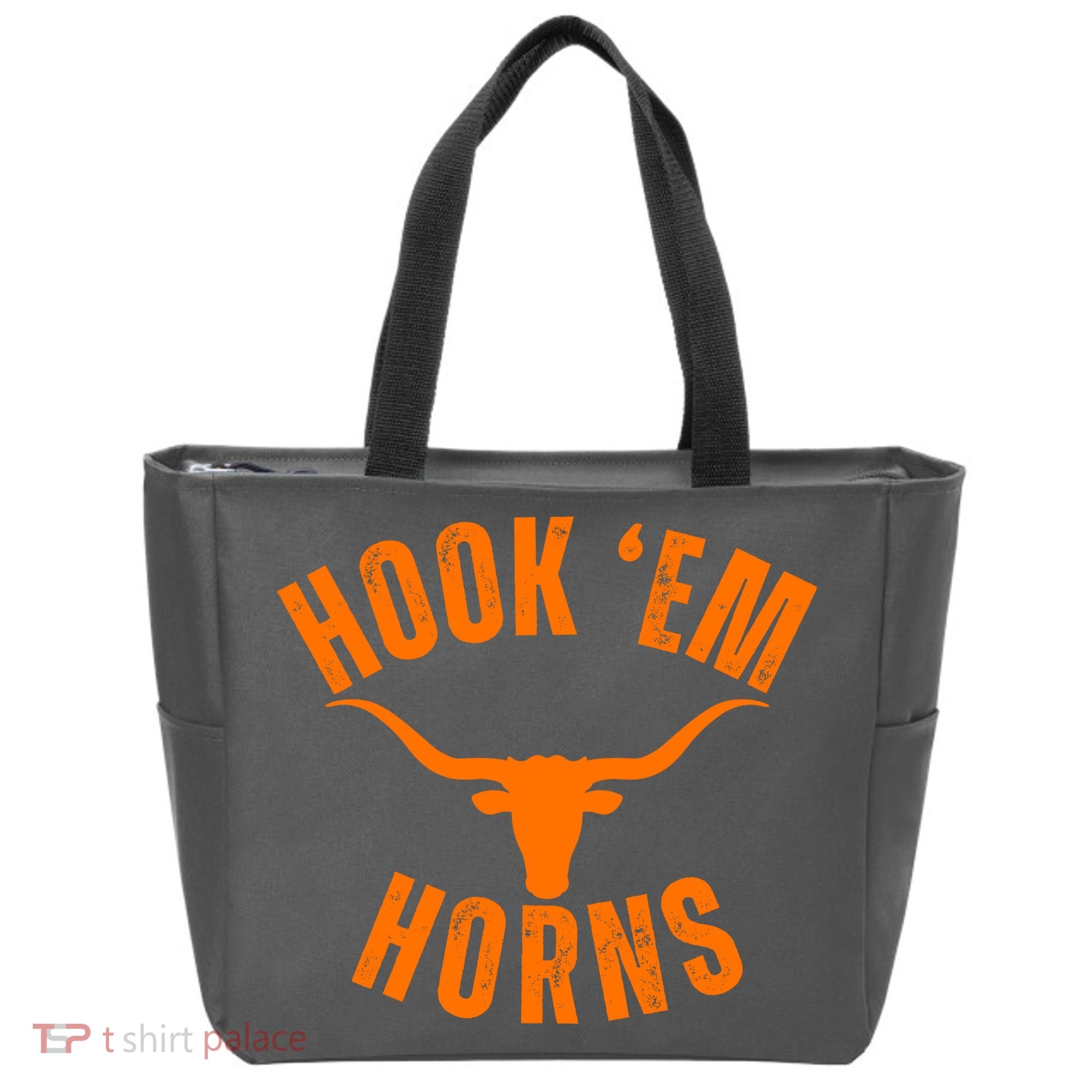 Hook Em Horns Texas Bull Head Tote Bag