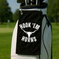 Hook Em Horns Texas State Longhorns Golf Towel thumb 2
