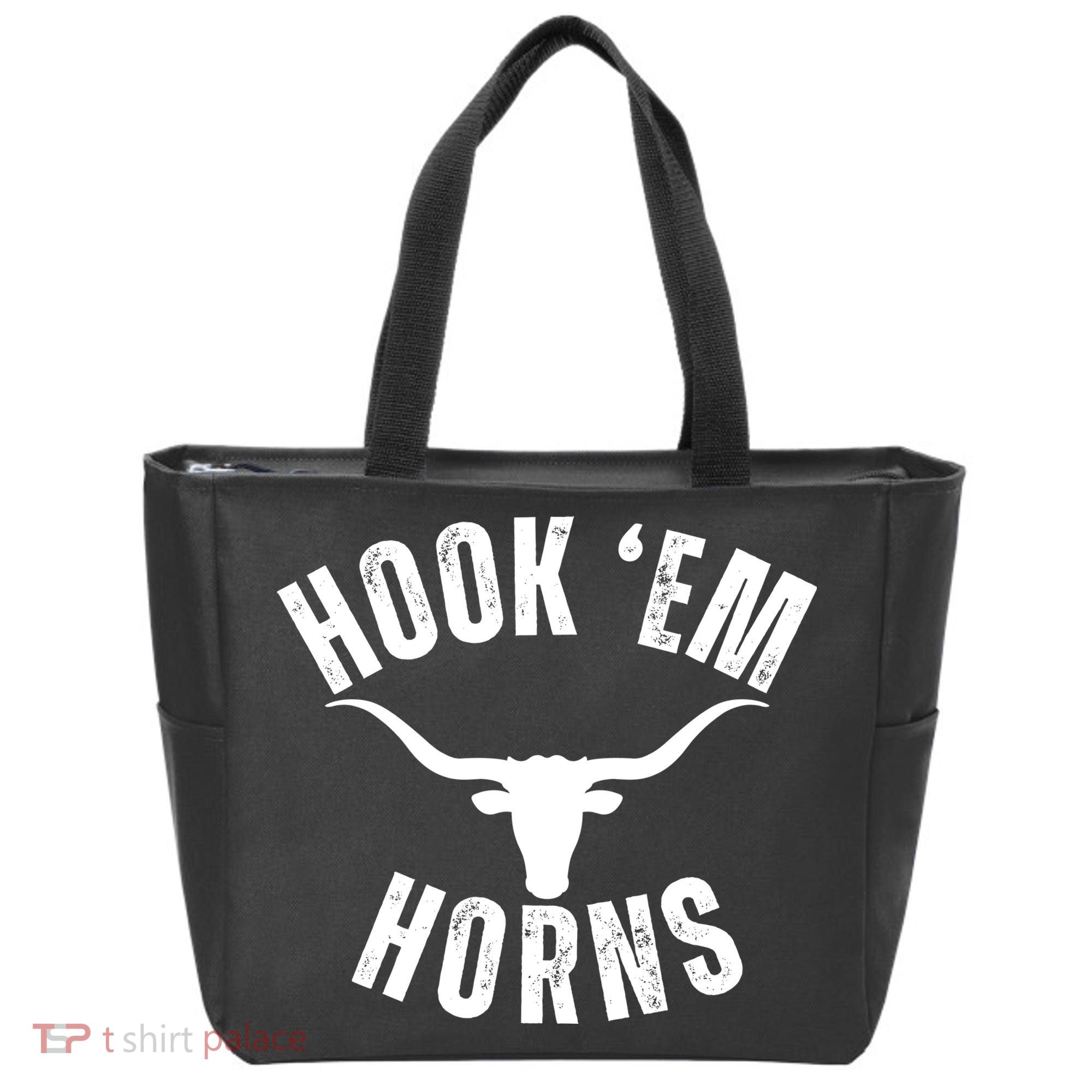 Hook Em Horns Texas State Longhorns Tote Bag