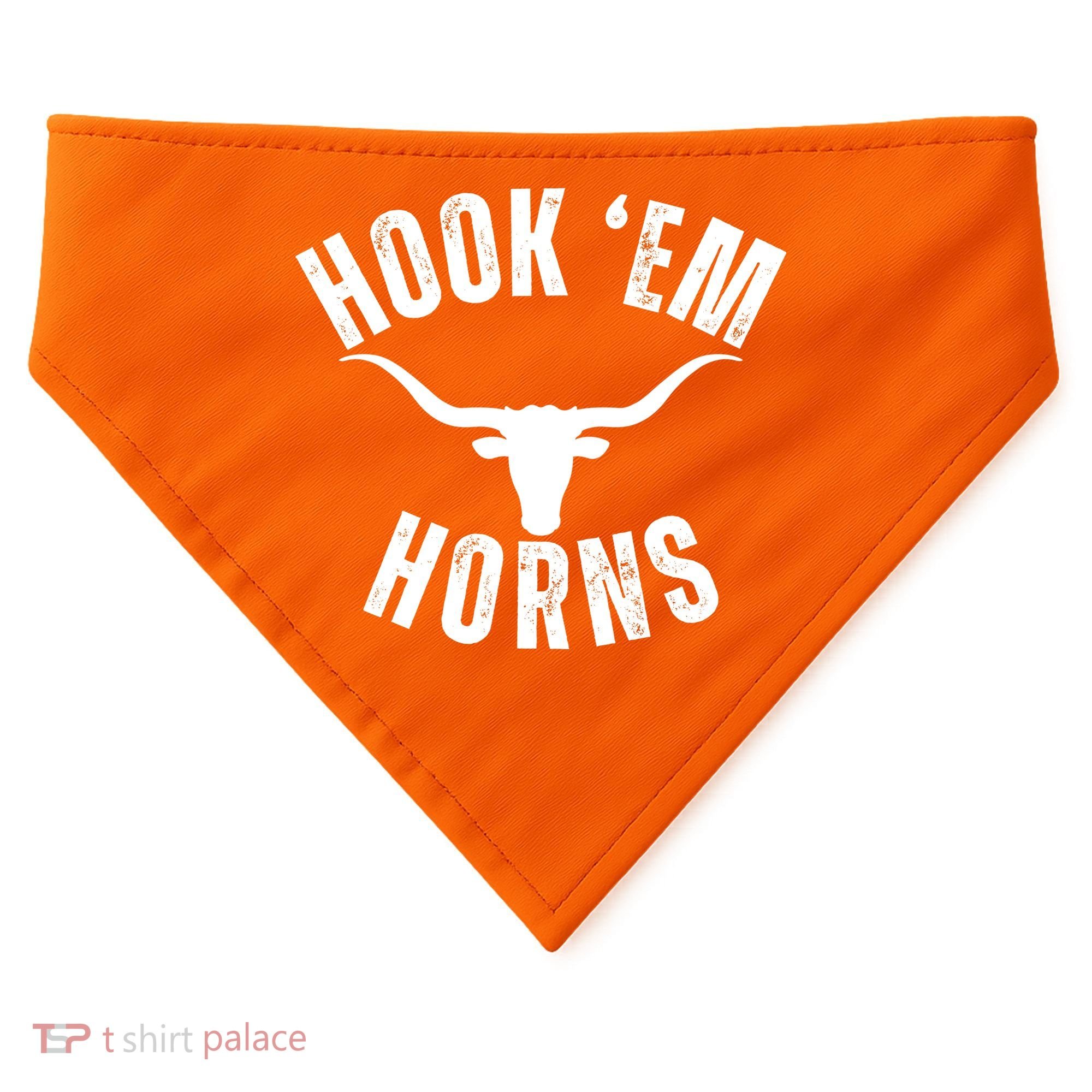Hook Em Horns Texas State Longhorns USA-Made Doggie Bandana