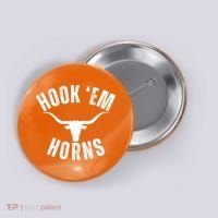 Hook Em Horns Texas State Longhorns Button thumb 0