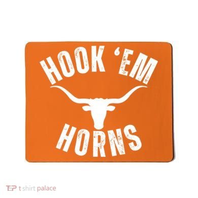 Hook Em Horns Texas State Longhorns Mousepad