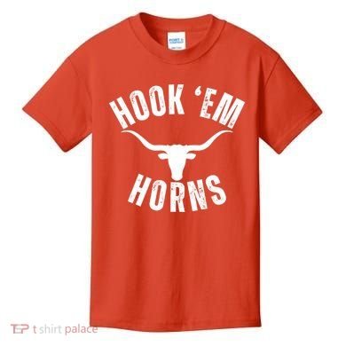 Hook Em Horns Texas State Longhorns Kids T-Shirt