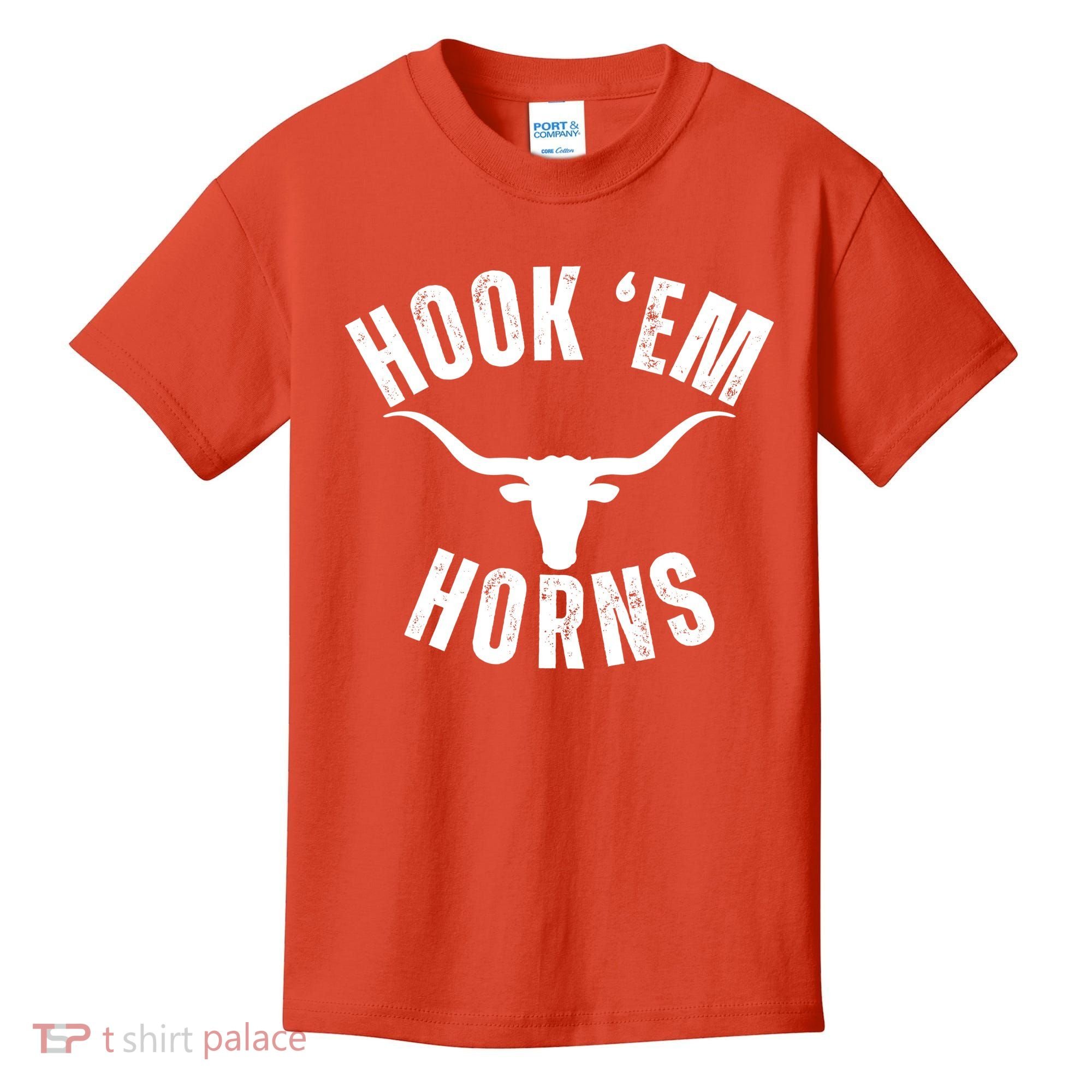 Hook Em Horns Texas State Longhorns Kids T-Shirt