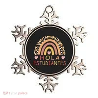 Hola Estudiantes Hello Kindergarten Spanish Teacher School Ornament thumb 0