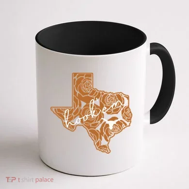 Hook Em Coffee Mug back