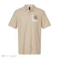 Happy Easter He Is Risen God Jesus Floral Cross Christian Polo thumb 0