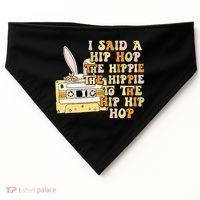 Happy Easter I Said A Hip Hop The Hippie USA-Made Doggie Bandana thumb 0