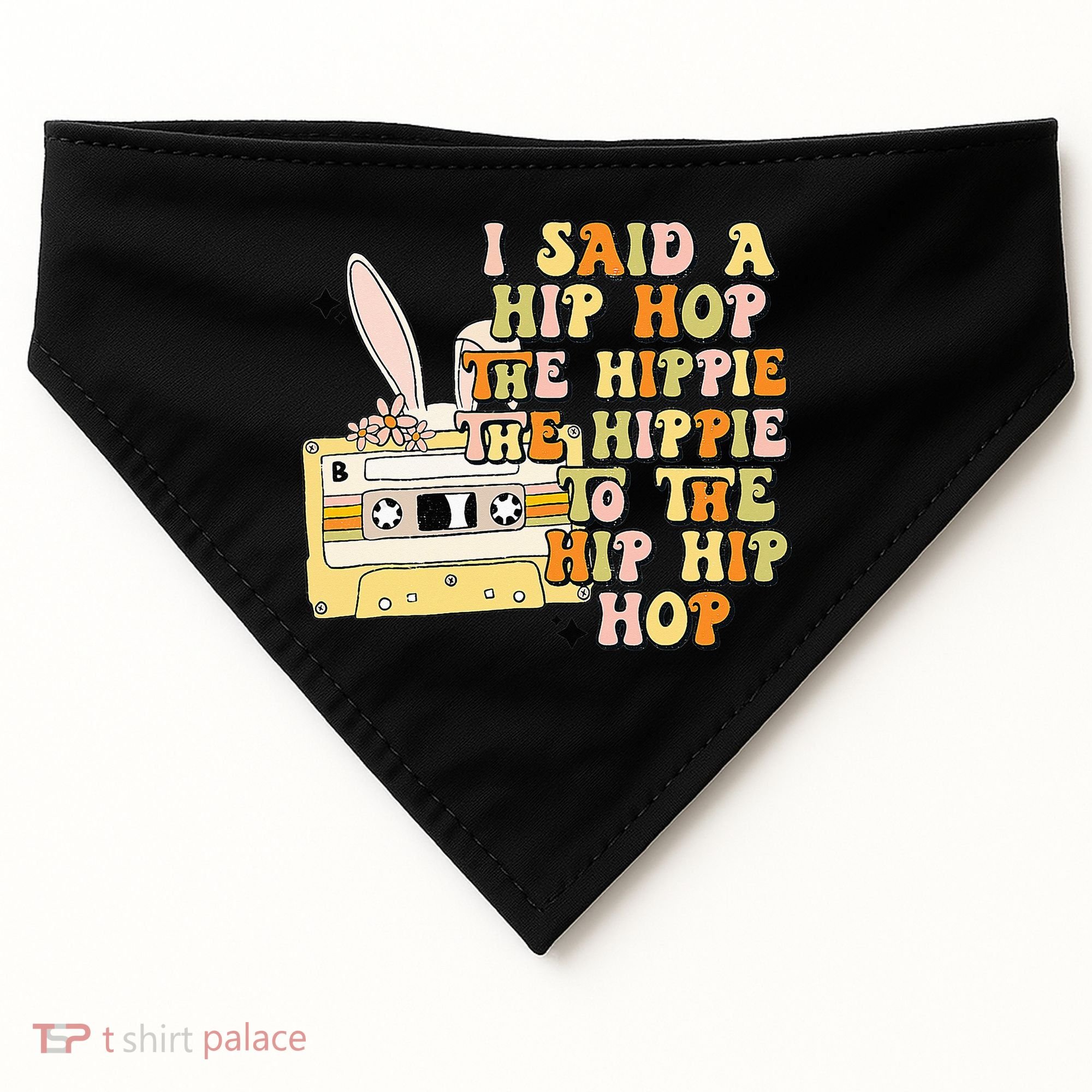 Happy Easter I Said A Hip Hop The Hippie USA-Made Doggie Bandana