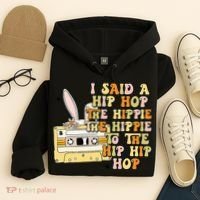 Happy Easter I Said A Hip Hop The Hippie Hoodie thumb 4