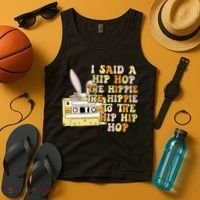 Happy Easter I Said A Hip Hop The Hippie Tank Top thumb 4