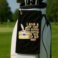 Happy Easter I Said A Hip Hop The Hippie Golf Towel thumb 2