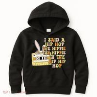 Happy Easter I Said A Hip Hop The Hippie Kids Hoodie thumb 0