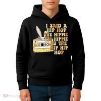 Happy Easter I Said A Hip Hop The Hippie Kids Hoodie thumb 4