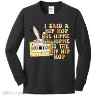 Happy Easter I Said A Hip Hop The Hippie Kids Long Sleeve Shirt thumb 0