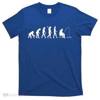 Human Evolution Ice Fishing T-Shirt