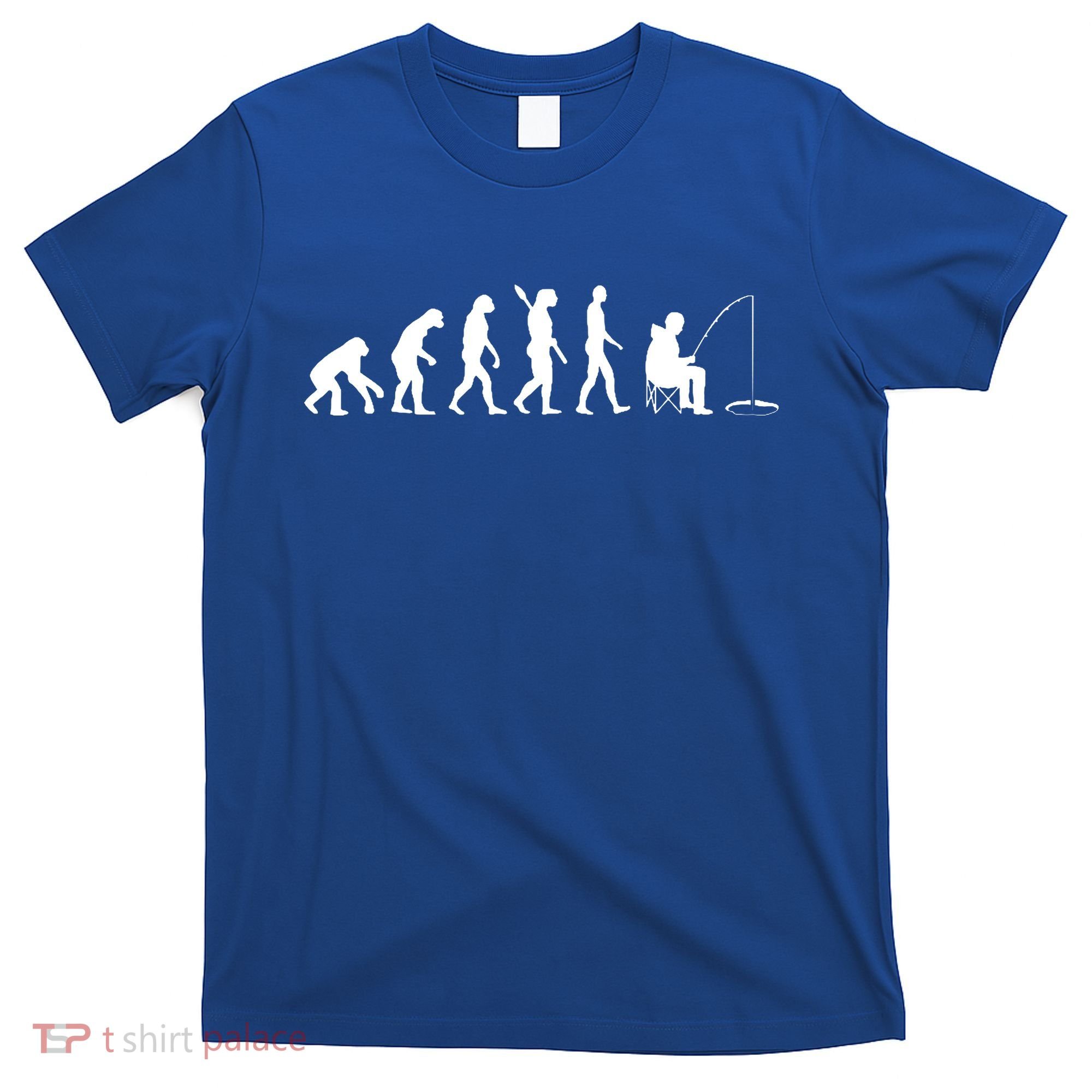 Human Evolution Ice Fishing T-Shirt