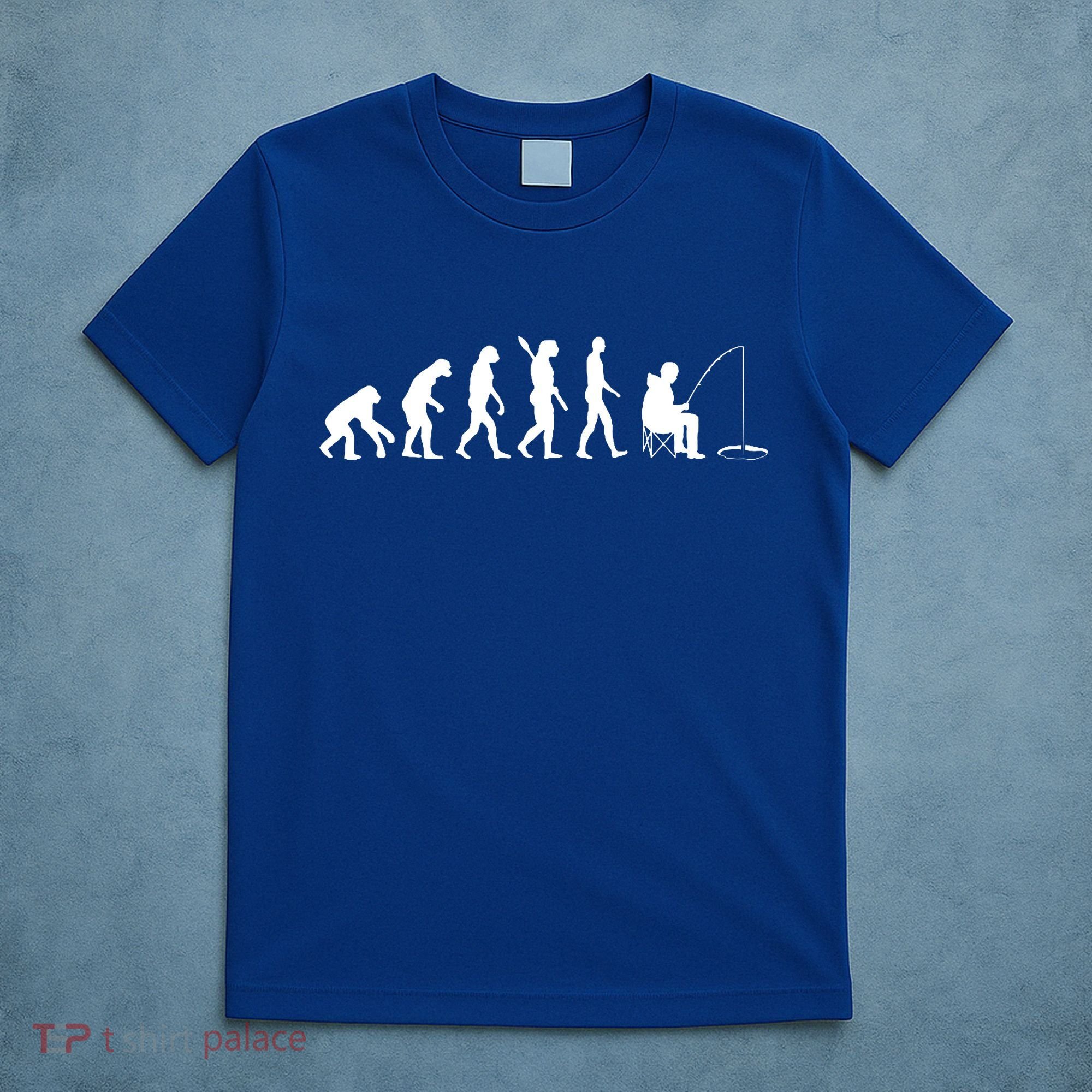 Human Evolution Ice Fishing T-Shirt