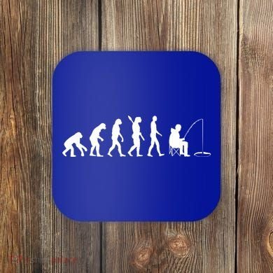 Human Evolution Ice Fishing Coaster