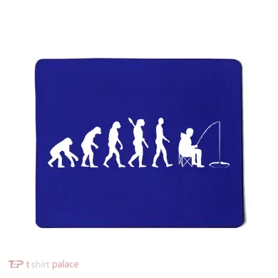 Human Evolution Ice Fishing Mousepad