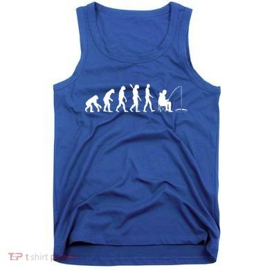 Human Evolution Ice Fishing Tank Top
