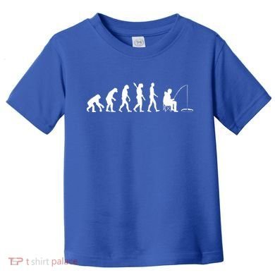 Human Evolution Ice Fishing Toddler T-Shirt