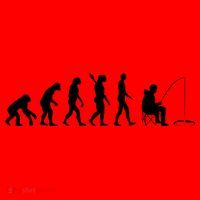 Human Evolution Ice Fishing Santa Hat thumb 1