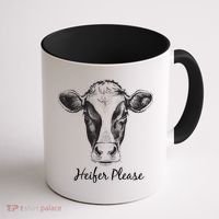 Heifer Please Funny Cow Coffee Mug thumb 1